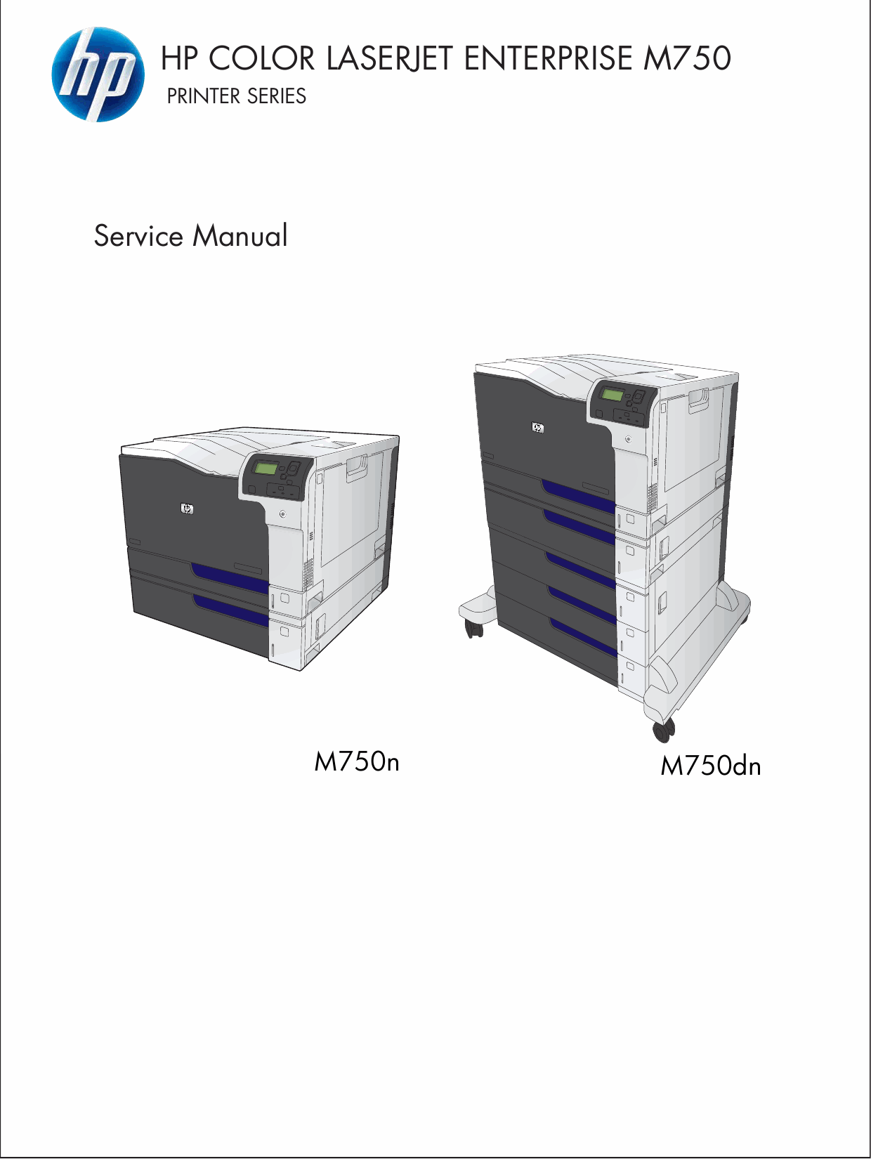 HP LaserJet Enterprise-Color M750 M750n M750dn Parts and Repair Manual PDF download-1